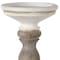 Homeroots Set of Three Ivory and Natural Resin Tabletop Pillar Candle Holders, 3PK 517612 - alternate 6
