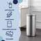 Happimess Theo Retro 8-Gallon Step Trash Can with Soft-Close Lid and FREE Mini Trash Can, Platinum Silver HPM1018E - alternate 5