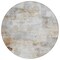 Homeroots 8' Beige Gray And Khaki Round Abstract Washable Indoor Outdoor Area Rug 618078 - alternate 6