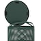 Furloo 13 Gallon Heavy-Duty Outdoor Pet Waste Trash Can with Lid, Steel, Green FLO1-T-G - alternate 3