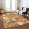 Homeroots 5' X 8' Orange Peach And Salmon Floral Washable Indoor Outdoor Area Rug 611205 - alternate 5