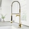 Vigo Zurich Single Handle Pull-Down Sprayer Kitchen Faucet in Matte Brushed Gold VG02007MG - alternate 4