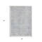 Homeroots 3' X 5' Beige And Blue Medallion Washable Indoor Outdoor Area Rug 615728 - alternate 5