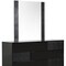 Homeroots Modern Black Crocodile Finish 3 Drawer Dresser 282545 - alternate 4