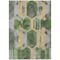 Homeroots 9' X 12' Green Gold And Silver Geometric Washable Indoor Outdoor Area Rug 618749 - alternate 8