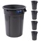 Magnum Tool 55 Gallon Trash Can, Construction Grade, Heavy Duty Plastic (5 Pack) CMTC-C000-55G05 - alternate 1