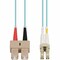 Add-On This Is A 20M Lc (Male) To Sc (Male) Aqua Duplex Riser-Rated Fiber ADD-SC-LC-20M5OM4 - alternate 1