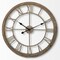 Homeroots 25" Circle Brown Metal Skeleton Wall Clock 376253 - alternate 5
