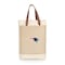 Picnic Time Family Of Brands NFL New England Patriots - Pinot Jute 2 Bottle Insulated Wine Bag 539-02-187-194-2 - alternate 1