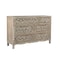 Homeroots 57" Gray Solid Wood Seven Drawer Dresser 521237 - alternate 10