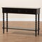 Baxton Studio Malinda Classic Black Wood 2-Drawer Console Table with Spindle Legs 253-14069-ZORO - alternate 8