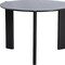 Homeroots 42" Black Solid Wood Three Leg Base Round Top Dining Table 712208 - alternate 3