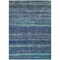 Homeroots 8' X 10' Blue And Gray Striped Washable Indoor Outdoor Area Rug 615839 - alternate 5