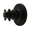 Kingston Brass Single-Handle Six-Way Diverter Valve with Round Trim Kit, Matte Black KS4030DX - alternate 1