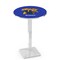 Holland Bar Stool Co 42" Chrome Kentucky "Wildcat" Pub Table, 36" dia. Top L217C4236UKYCat - alternate 1