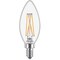 Signify 40W Equivalent Soft White B11 Candelabra Clear LED Decorative Light Bulb, 3PK 567461 - alternate 2