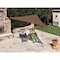 Coolaroo Ready-To-Hang Polyethylene Shade Fabric Triangle Shade Sail Canopy 11.9 ft. H X 10 ft. W X 449308 - alternate 3