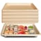 Ecoquality 1.5L Compostable Natural Sugarcane Bagasse No Lid Small Take Out Sushi Serving Tray, 100PK EQ15LSUSHINL-100 - alternate 1