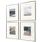 Homeroots Set Of Four Rustic Mosaic Silver Framed Print Wall Art, 4PK 525504 - alternate 1