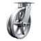 Service Caster 8 Inch Kingpinless V Groove Semi Steel Wheel Swivel Top Plate Caster SCC SCC-KP30S820-VGR - alternate 1