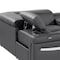 Homeroots Dark Gray Italian Leather Power Reclining U Shaped Eight Piece Corner Sectional With Console 634674 - alternate 8