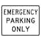 Sign Solutions Usa Parking Sign, 30 in W, Aluminum Sign, White DUS06DWT3024R8-4 - alternate 1