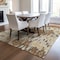 Homeroots 9' X 12' Copper Gold And Ivory Striped Washable Indoor Outdoor Area Rug 596666 - alternate 3