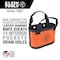 Klein Tools Bucket Bag, Orange, Plastic Exterior, Denier Polyester Interior, Polypropylene Bottom, 15 Pockets 5144HBS - alternate 6