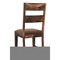 Homeroots Set of Two Brown Upholstered Seat Ladder Back Dining Side Chairs 522050 - alternate 7