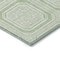 Homeroots 5' X 8' Mint Green And Ivory Geometric Washable Indoor Outdoor Area Rug 610830 - alternate 5