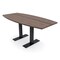 Skutchi Designs 6 Person Conference Table With Power Unit | 6' Boat Table | Harmony Series HAR-BOT-36X72-T.BK-H3041-NA - alternate 1