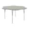 Flash Furniture Wren 60 in Flower Adjustable Height Activity Table, Thermal Laminate Top, Standard Legs, Light Gray XU-A60-FLR-LTGRY-T-A-GG - alternate 1