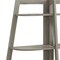 Homeroots 47" Taupe Particle Board and Wood Six Tier Etagere Bookcase 489808 - alternate 4
