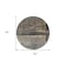 Homeroots 8' Coffee Black And Beige Round Abstract Washable Indoor Outdoor Area Rug 606088 - alternate 6