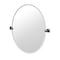 Gatco Waterline 32" Frameless Oval Mirror, Matte Black 5589MXLG - alternate 1