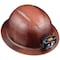 Klein Tools Full Brim Hard Hat, Polymer-Fiber, Nylon, POM, 6-Point Point One-Hand Ratchet, Rear Pivot, Brown 60447 - alternate 4