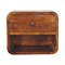 Homeroots 12" Brown Solid Wood Square One Drawer Floating Nightstand 651479 - alternate 1
