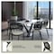 Leisuremod Ervilla Dining Armchair in Black Steel Frame with Black Wicker Back and Beige Seat ECBL-20BL-BG - alternate 7