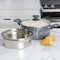 Spice By Tia Mowry Savory Saffron 5 Quart Nonstick Aluminum Dutch Oven with Lid and Steamer in Gray 96278.03RR - alternate 3