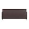 Flash Furniture HERCULES Diplomat Brown LeatherSoft Sofa with Clean Line-Stitched Frame and Chrome Legs BT-827-3-BN-CHR-GG - alternate 5