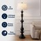 Jonathan Y Taylor 67" Rustic Farmhouse Spindled Resin LED Floor Lamp, Black JYL3000B - alternate 8
