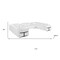 Homeroots White Italian Leather Power Reclining U Shaped Ten Piece Corner Sectional With Console 634687 - alternate 6