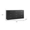 Homeroots 63" Black Wood Accent Cabinet With Nine Drawers 716333 - alternate 6
