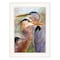 Homeroots Blue Heron Duet 1 White Framed Print Wall Art 407860 - alternate 3