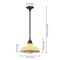 Jonathan Y Jasper 12.25" 1-Light Farmhouse Industrial Indoor/Outdoor Iron LED Pendant, Matte Yellow JYL7611H - alternate 7