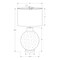 Monarch Specialties Lighting, 27"H Table Lamp, Beige Resin, Ivory / Cream Shade, Contemporary I 9929 - alternate 3