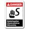 Signmission 10 in Height, Plastic, ANSI-710DS Electrical Hazard Turn Off, ANSI-710DS Electrical Hazard Turn Off ANSI-710DS Electrical Hazard Turn Off - alternate 5
