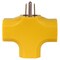 Powerzone Plug Adapter, Wall, 3 Outlet(s) Yellow PBAD0200 - alternate 1