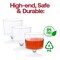 Smarty Had A Party 2 oz. Clear Round Plastic Disposable Mini Wine Glasses (480 Glasses), 480PK 2665-CASE - alternate 6