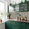 Homeroots 12" x 12" Green And Red Vinyl Arabesque Peel And Stick Removable Tiles 571335 - alternate 4